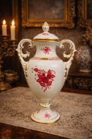 HEREND PORSELEN KAPAKLI VAZO