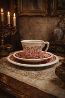 VİLLEROY & BOCH RUSTİCANA ANTİKA PORSELEN TRİO