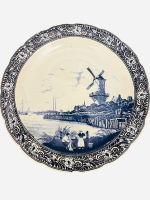 DELFTS HOLLAND EL BOYAMA BÜYÜK BOY PORSELEN TABAK