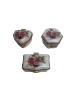 PORSELEN MİNİ KUTU SETİ (3 ADET)