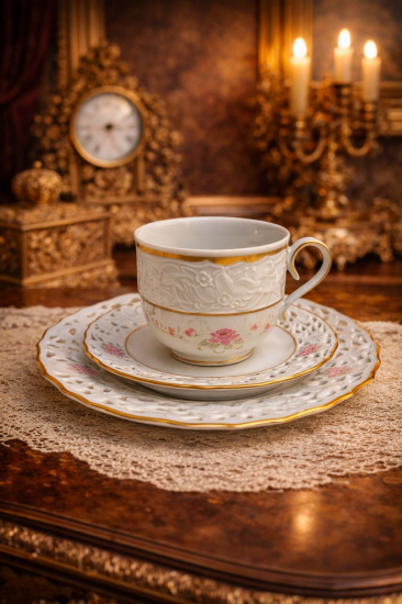 BAVARİA AJURLU- GOFRE DETAYLI TRİO