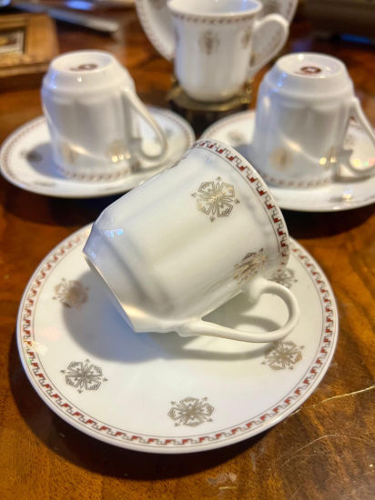 MERRY LANE 4 ADET FİNCAN VE FİNCAN TABAĞI