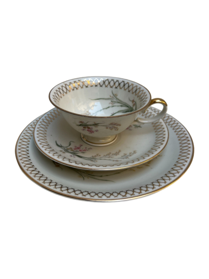 SELTMMANN WEIDEN BAVYERA PORSELEN 3 PARÇALI TAKIM (FİNCAN, TABAK, PASTA TABAĞI)