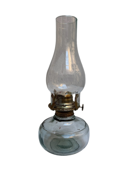 CAM GÖVDELİ METAL MEKANİZMALI GAZ LAMBASI