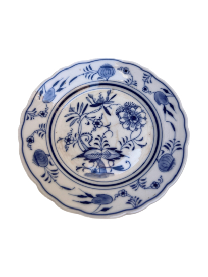 MEISSEN PORSELEN MAVİ SOĞAN DESENLİ TABAK