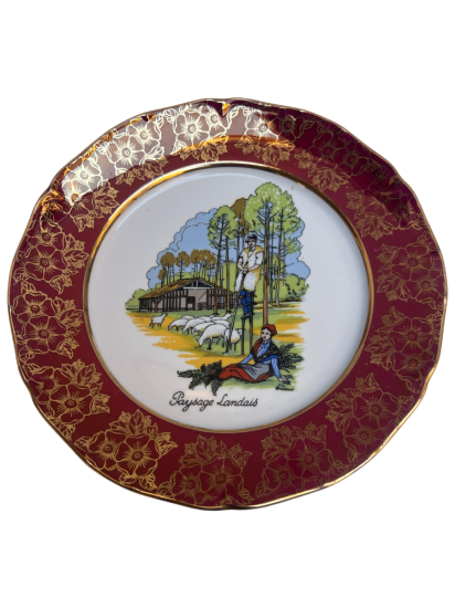 FRANSIZ “PAYSAGE LANDAIS” TEMALI DEKORATİF TABAK