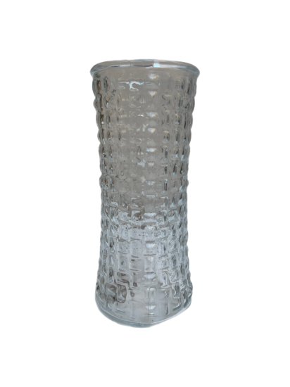 KABARTMA DESENLİ CAM VAZO