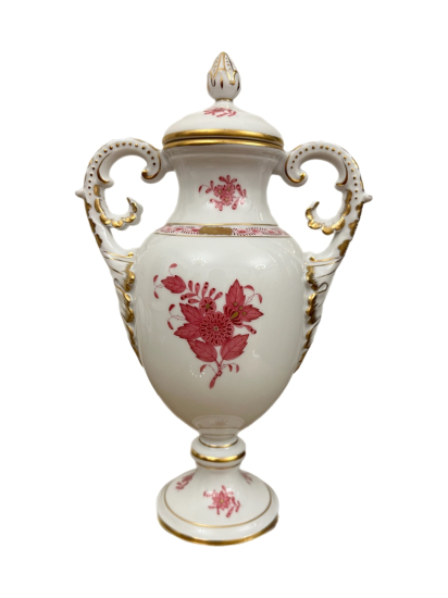 HEREND PORSELEN KAPAKLI VAZO