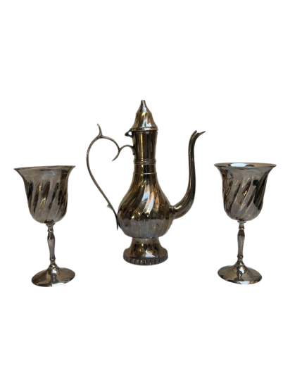 GÜMÜŞ KAPLAMA KAHVE TAKIMI