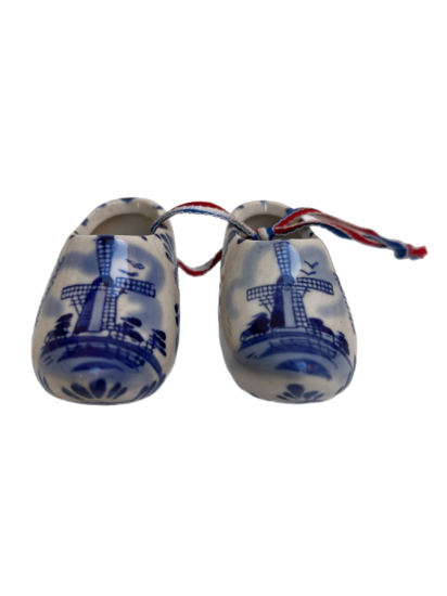 EL BOYAMASI DELFT BLUE PORSELEN NAZAR TERLİK ÇİFTİ