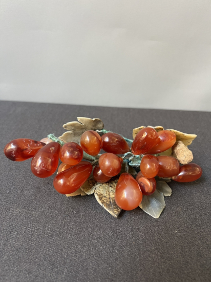 AKİK TAŞ ÜZÜM DEMETİ OBJE