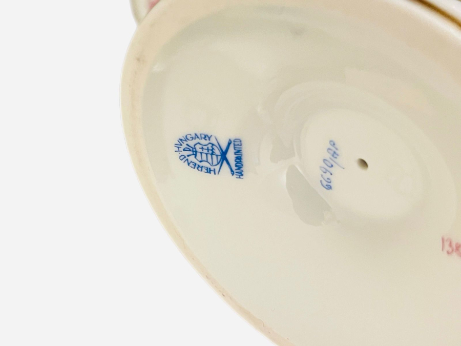 HEREND PORSELEN KAPAKLI VAZO