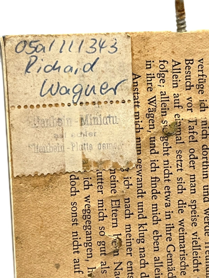 19.YY RİCHARD WAGNER MİNYATÜR TABLO