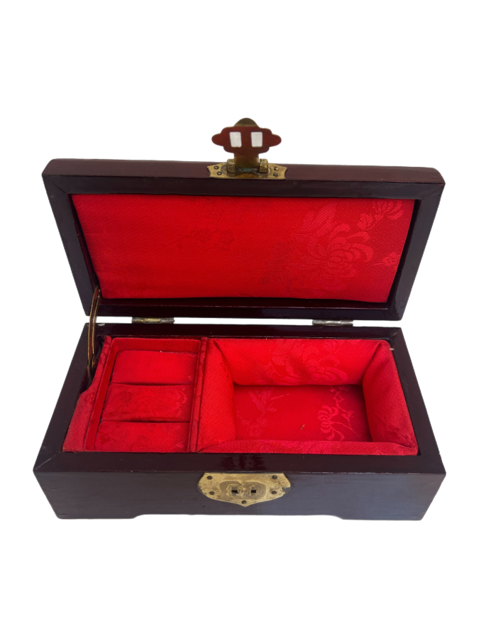 EL YAPIMI ŞIK AHŞAP TAKI KUTUSU