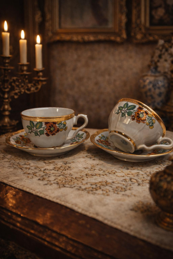 İSTANBUL PORSELEN ÇAY FİNCANLARI