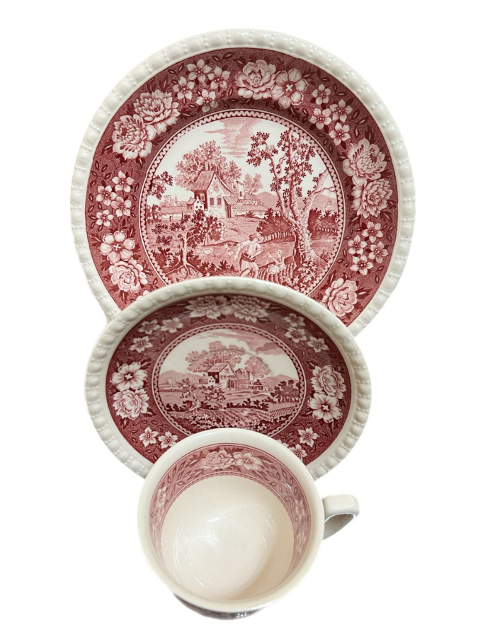 VİLLEROY & BOCH RUSTİCANA ANTİKA PORSELEN TRİO