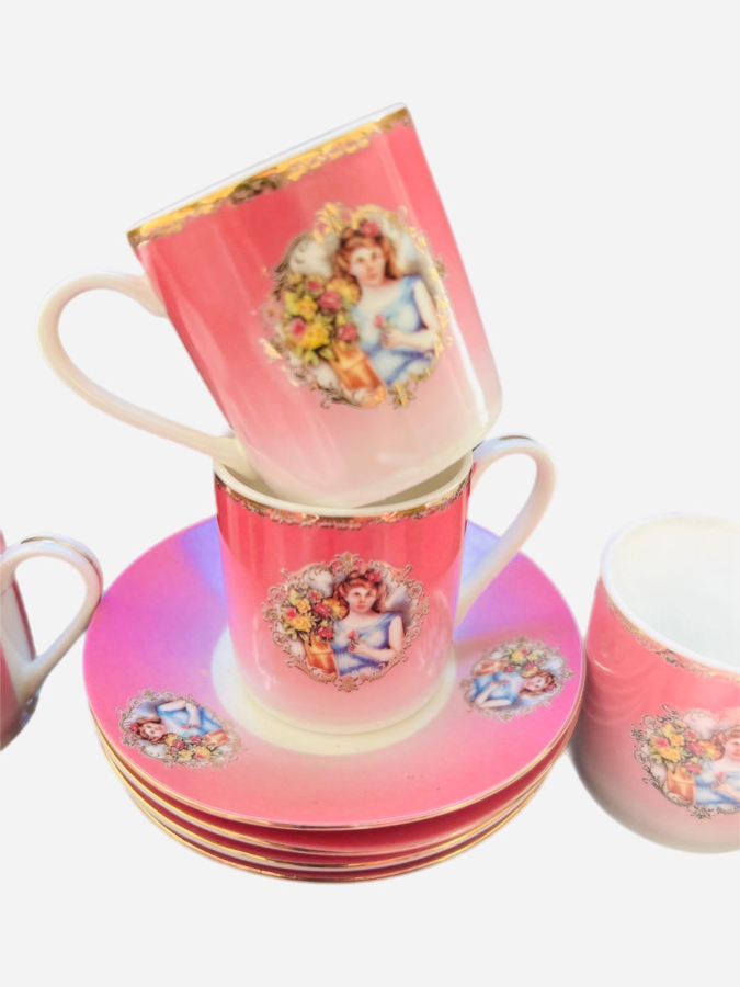 BAVARİA PEMBE FİNCAN TAKIMI