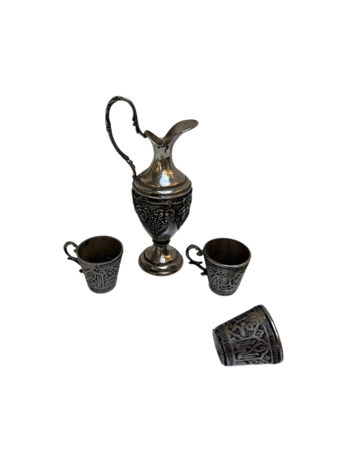 GÜMÜŞ KAKMA SÜRAHİ TAKIMI