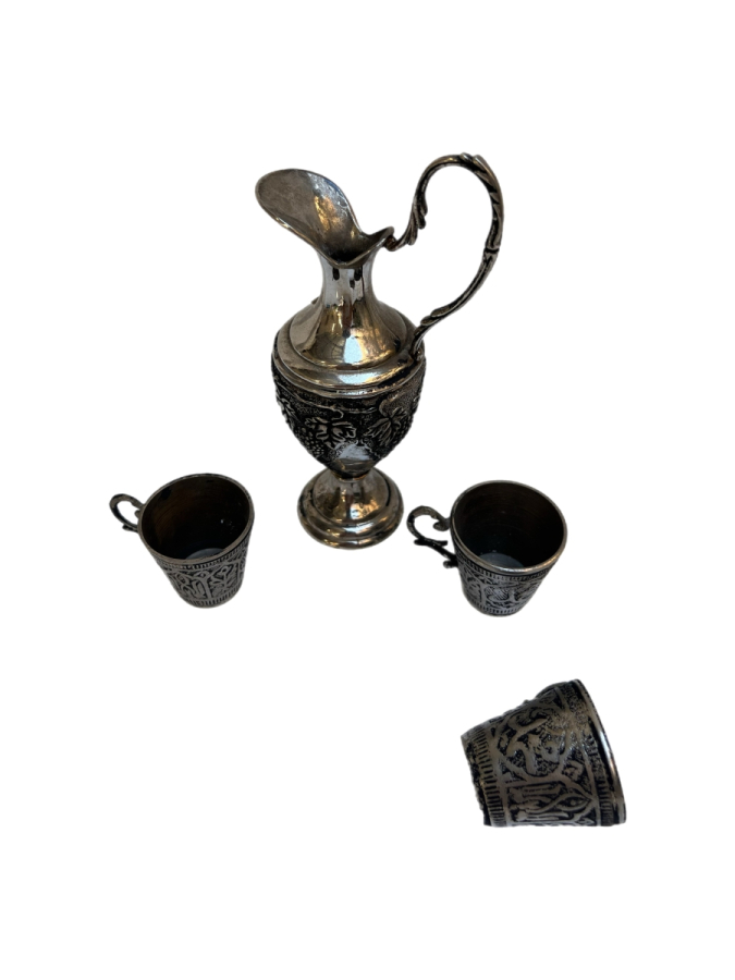 GÜMÜŞ KAKMA SÜRAHİ TAKIMI