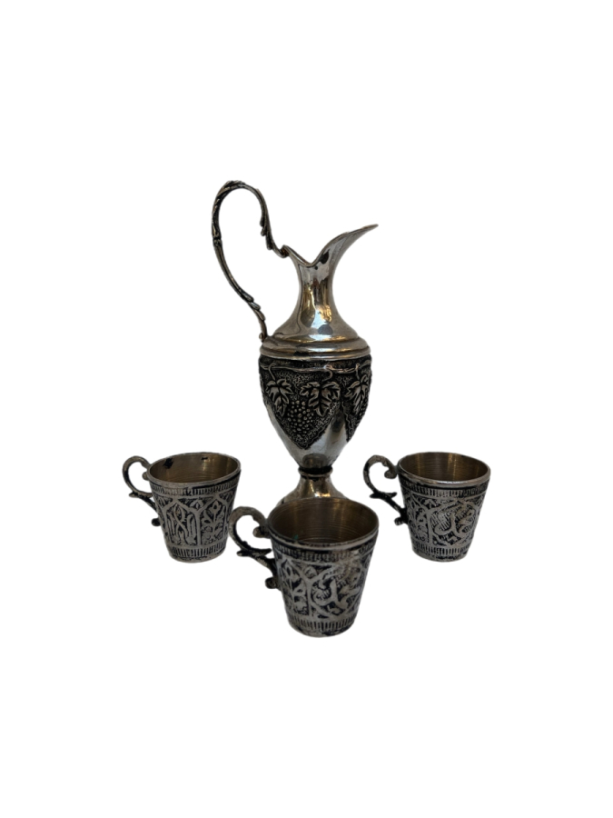 GÜMÜŞ KAKMA SÜRAHİ TAKIMI