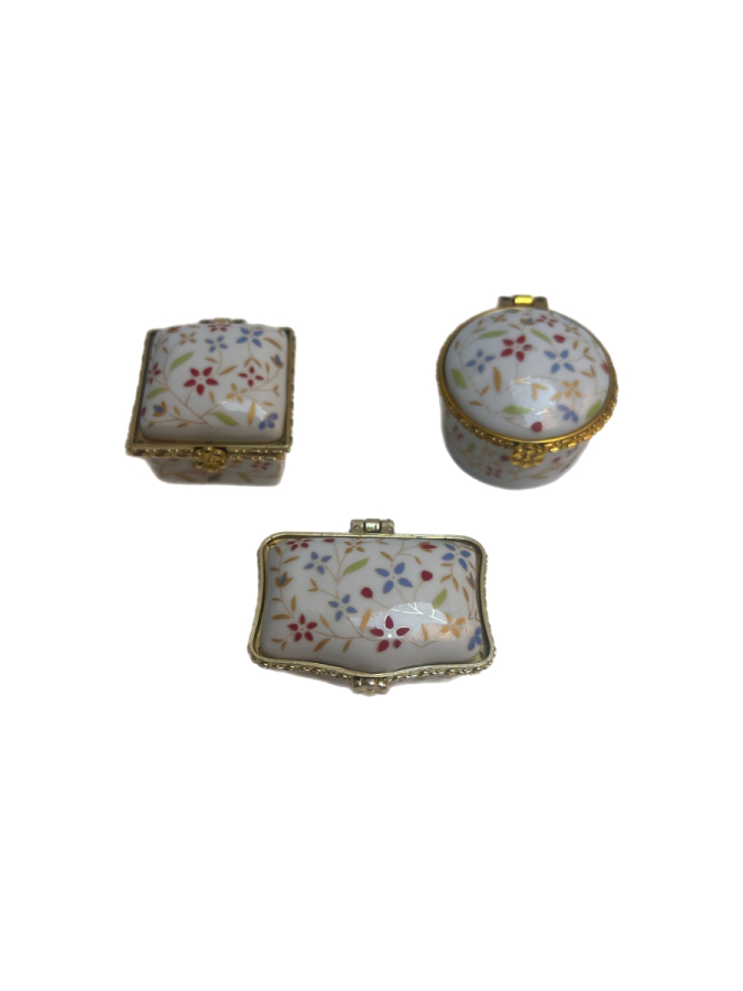 PORSELEN MİNİ KUTU SETİ (3 ADET)