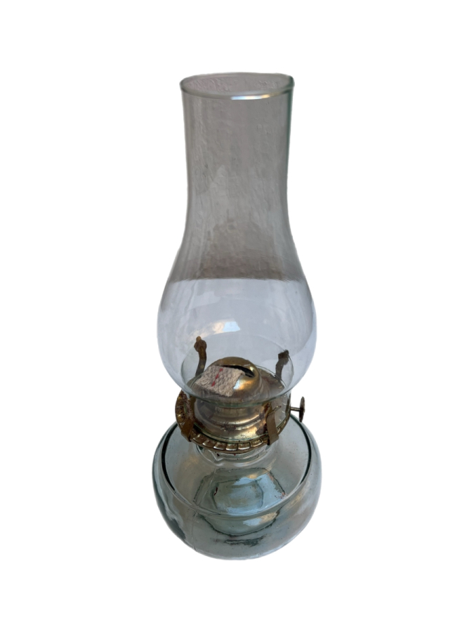 CAM GÖVDELİ METAL MEKANİZMALI GAZ LAMBASI