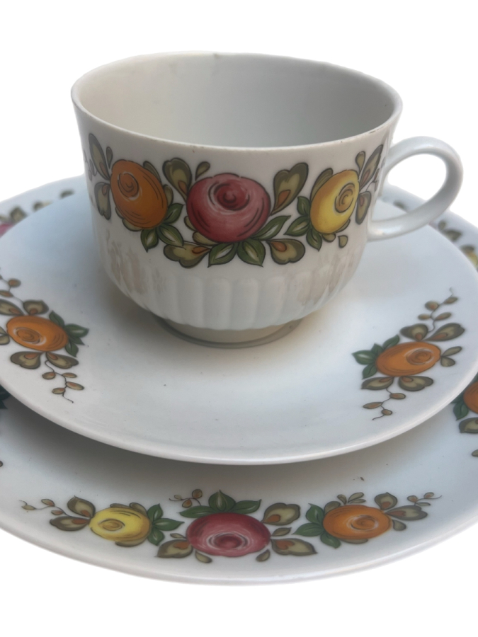 ROYAL WORCESTER PORSELEN ÇAY TAKIMI (3 PARÇA)
