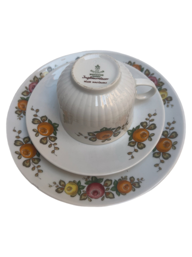 ROYAL WORCESTER PORSELEN ÇAY TAKIMI (3 PARÇA)