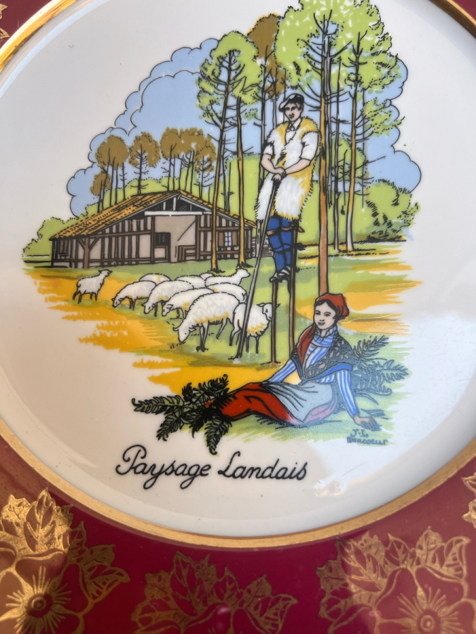 FRANSIZ “PAYSAGE LANDAIS” TEMALI DEKORATİF TABAK