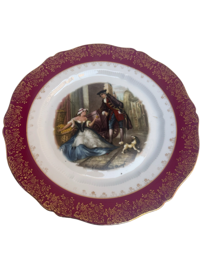 LİMOGES ROMANTİK SAHNELİ PORSELEN TABAK