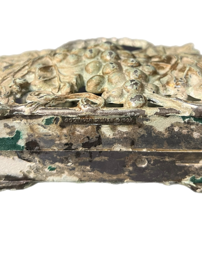 1940 GODINGER SILVER ÜZÜM FİGÜRLÜ GÜMÜŞ KAPLAMA OBJE