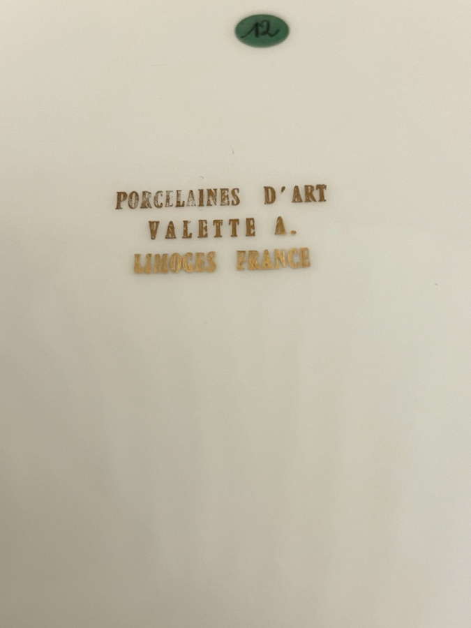 LİMOGES FRAGONARD SAHNELİ PORSELEN TABAK