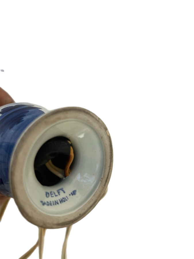 DELFT HOLLANDA YAPIMI PORSELEN MASA LAMBASI