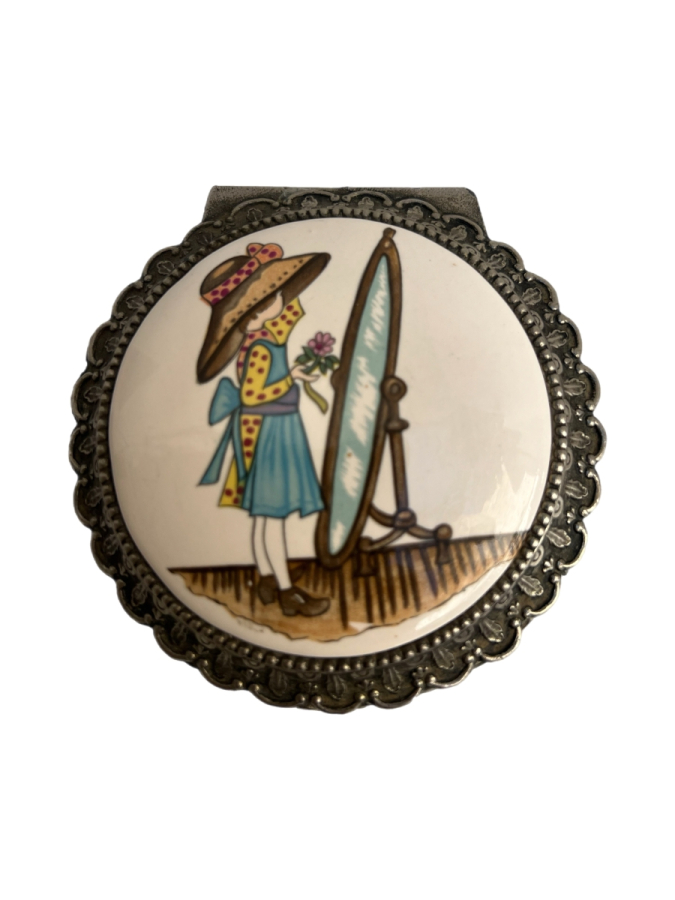 ANTİKA PORSELEN KAPAKLI KUTU