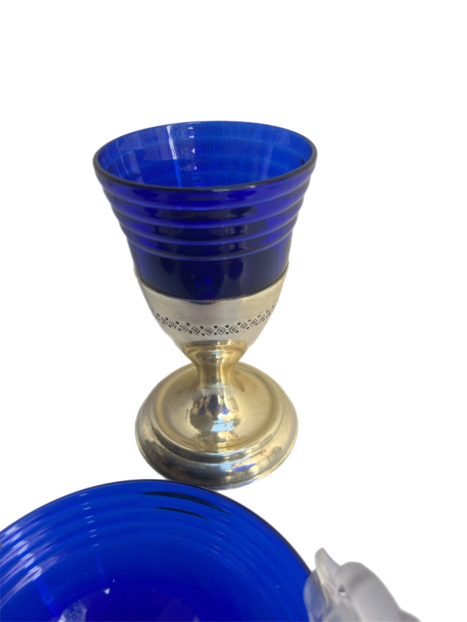 MAVİ CAM KASE VE KADEH