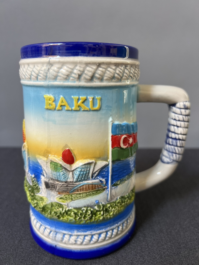 AZERBAYCAN TEMALI SERAMİK KUPA