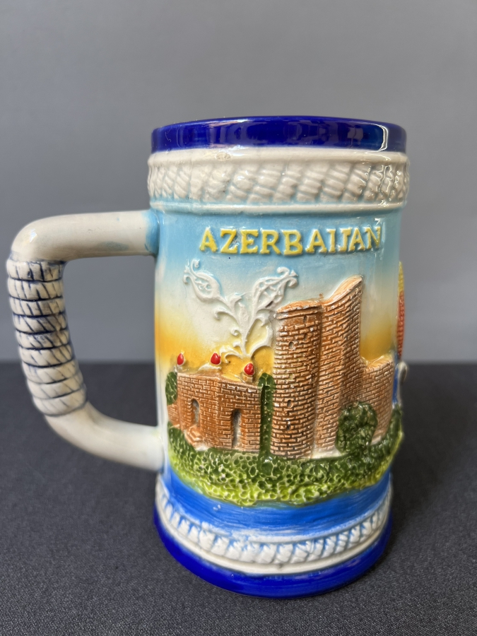 AZERBAYCAN TEMALI SERAMİK KUPA
