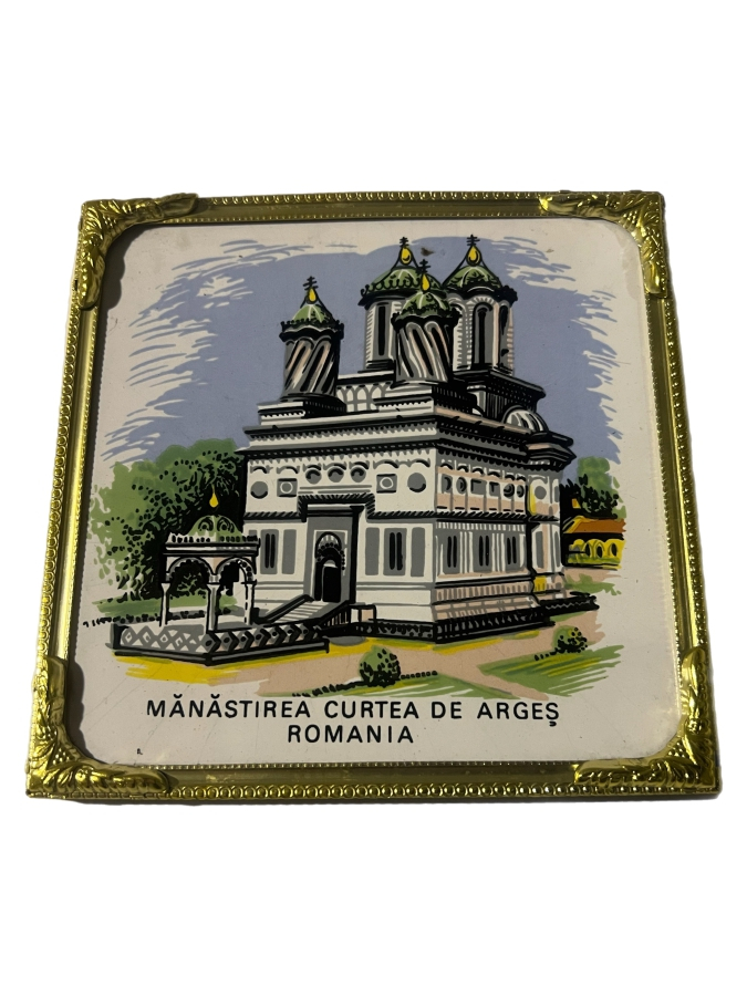 ROMANIA CURTEA DE ARGES MANASTIRI SERAMİK DUVAR OBJESi
