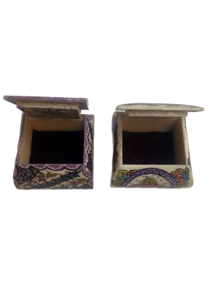 EL BOYAMA SERAMİK ÇİFT KUTU