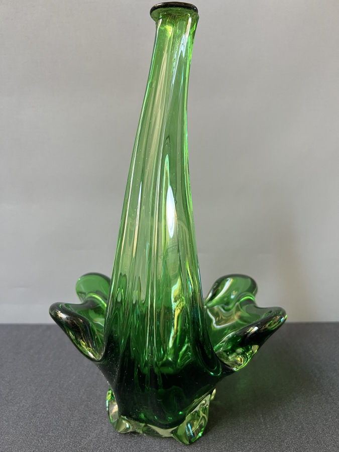 YEŞİL EL YAPIMI CAM MURANO