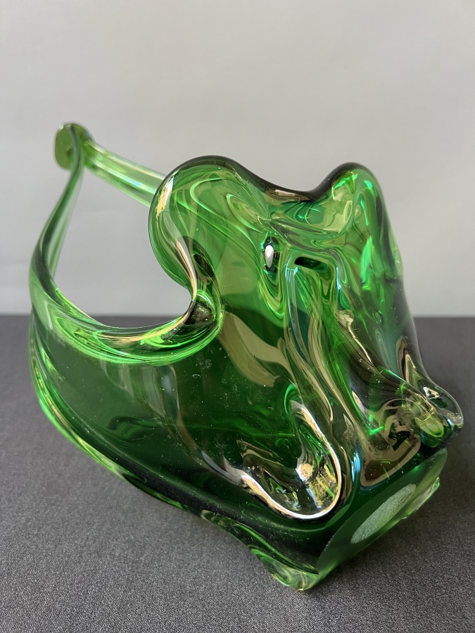 YEŞİL EL YAPIMI CAM MURANO