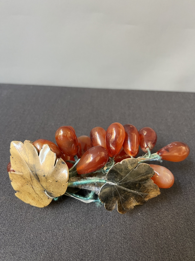 AKİK TAŞ ÜZÜM DEMETİ OBJE