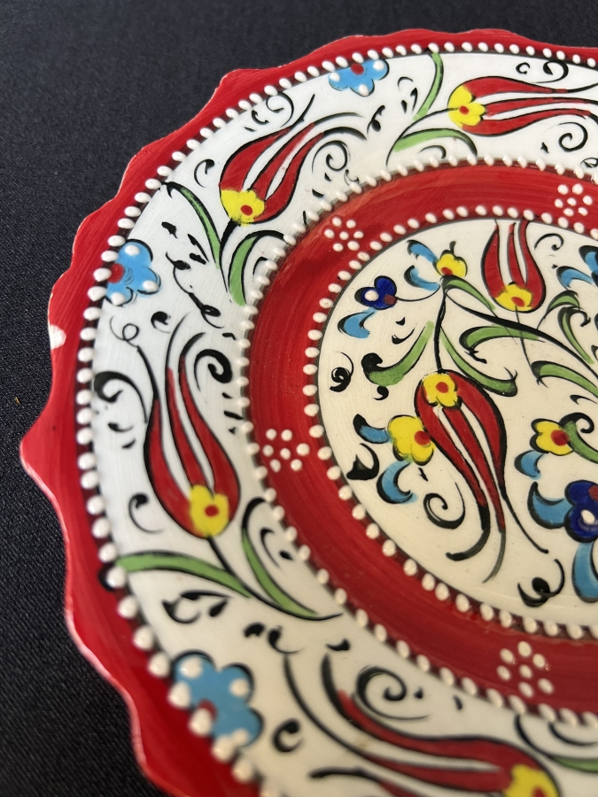 EL BOYAMA SERAMİK TABAK