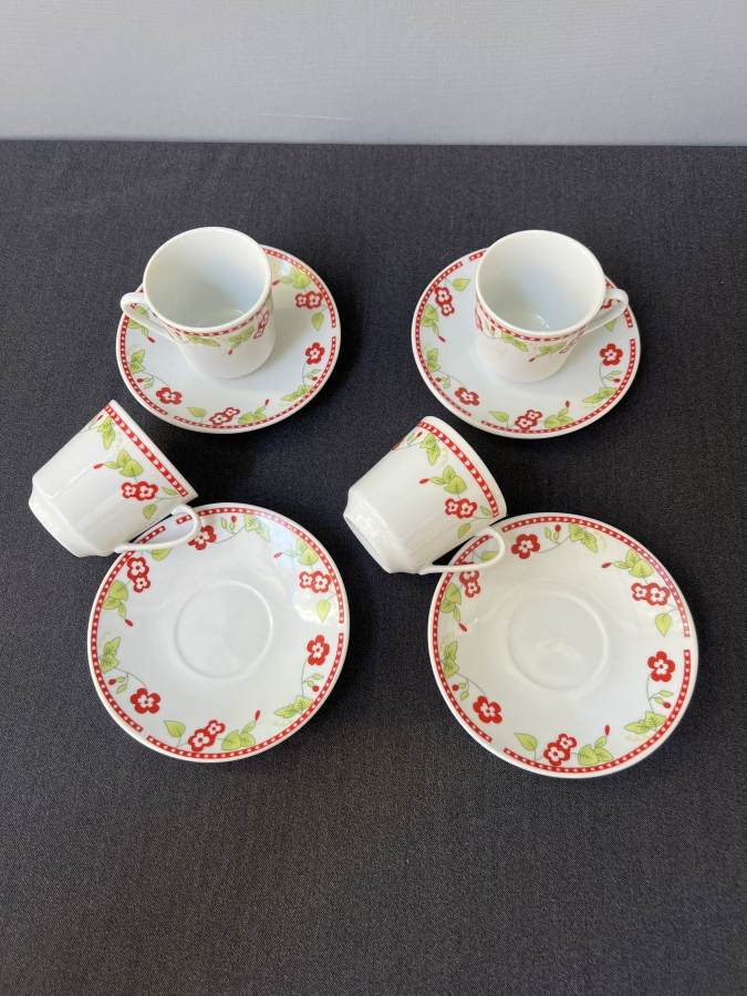 DÖRTLÜ ELS FINE PORCELAIN KAHVE FİNCAN TAKIMI