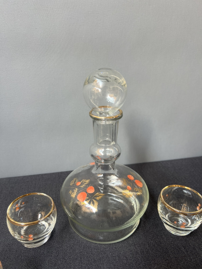 EL BOYAMASI DETAYLI CAM KARAFLA 4’LÜ KADEH TAKIMI