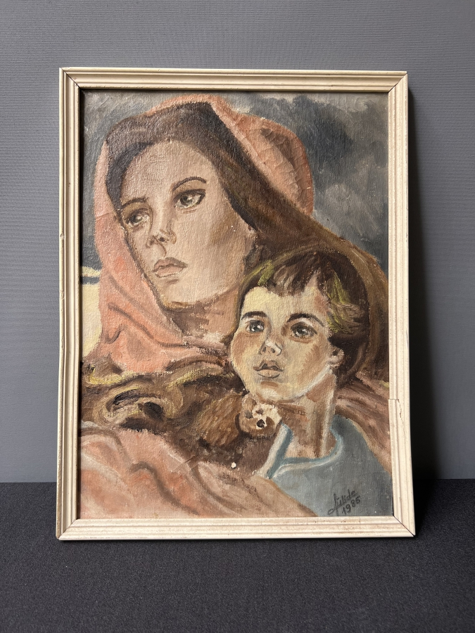 1986 TARİHLİ İMZALI YAĞLI BOYA TABLO