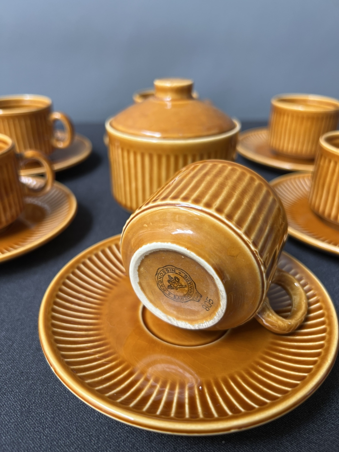 PAGNOZZIN EARTHENWARE (İTALY) – 6’LI KAHVE TAKIMI + ŞEKERLİK