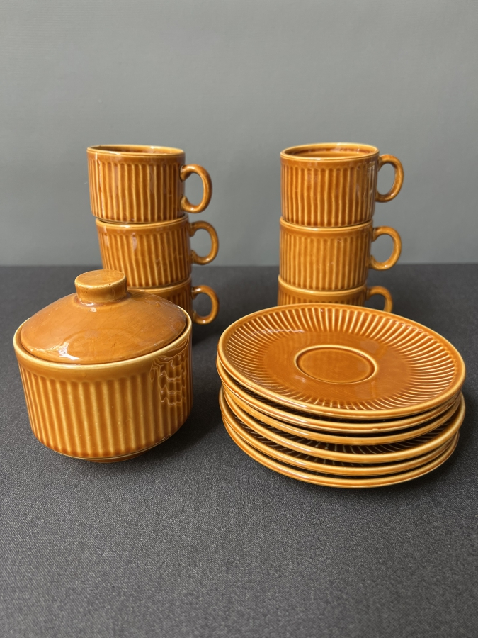 PAGNOZZIN EARTHENWARE (İTALY) – 6’LI KAHVE TAKIMI + ŞEKERLİK
