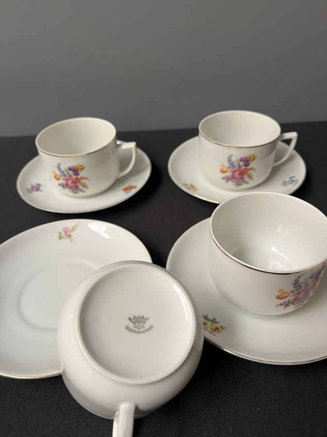 ÇEKOSLOVAK PORSELEN FİNCAN TAKIMI (5 ADET)