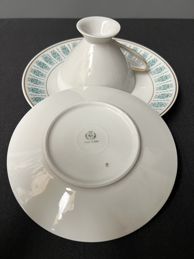 MADE IN DDR İNCE PORSELEN FİNCAN TAKIMI (3’LÜ)